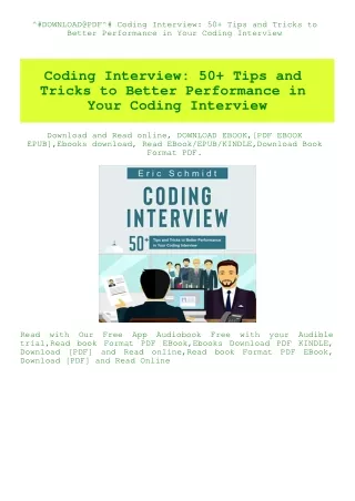 download@pdf coding interview 50 tips and tricks