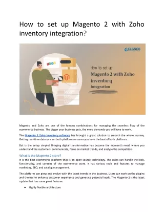 how to set up magento 2 with zoho inventory