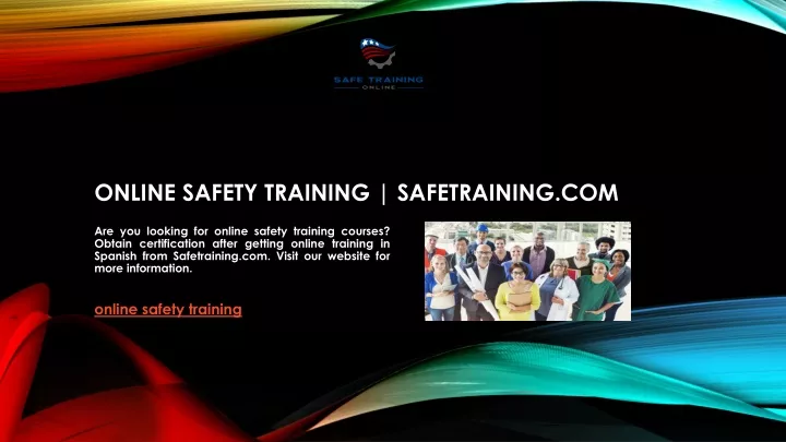 online safety training safetraining com