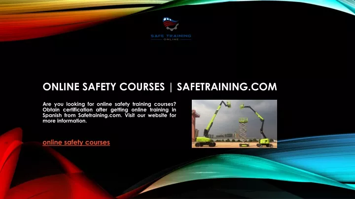 online safety courses safetraining com