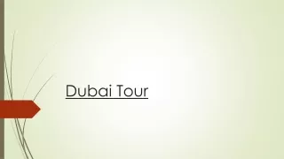 dubai tour