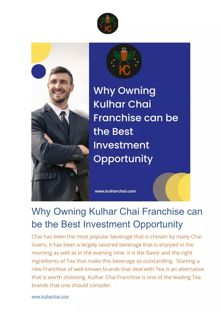 why owning kulhar chai franchise can be the best