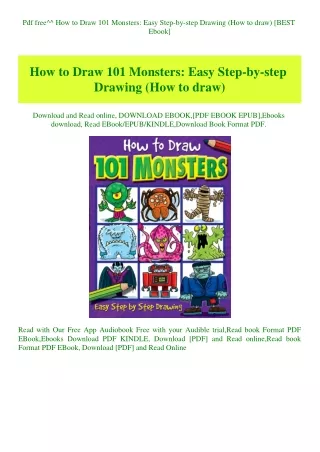 Pdf free^^ How to Draw 101 Monsters Easy Step-by-step Drawing (How to draw) [BEST Ebook]