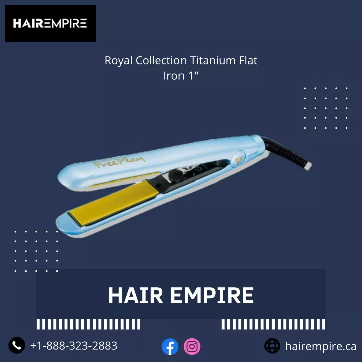 royal collection titanium flat iron 1