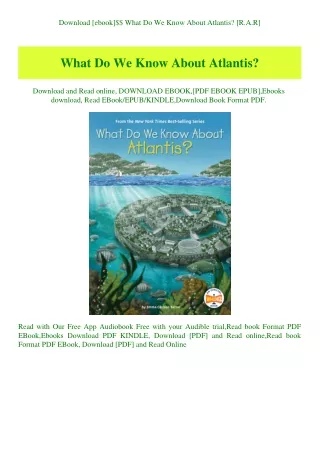 Download [ebook]$$ What Do We Know About Atlantis [R.A.R]