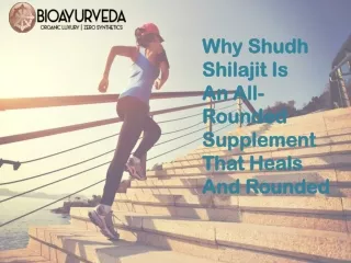 Shudh Shilajit: The Sole Supplement Your Body Needs