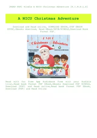 [READ PDF] Kindle A NICU Christmas Adventure [K.I.N.D.L.E]