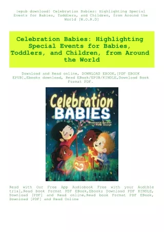 {epub download} Celebration Babies Highlighting Special Events for Babies  Toddlers  and Children  f