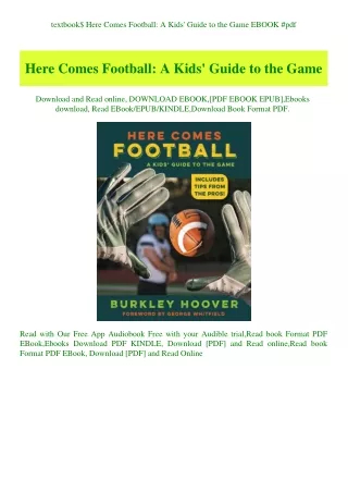 textbook$ Here Comes Football A Kids' Guide to the Game EBOOK #pdf