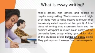 What is essay writing