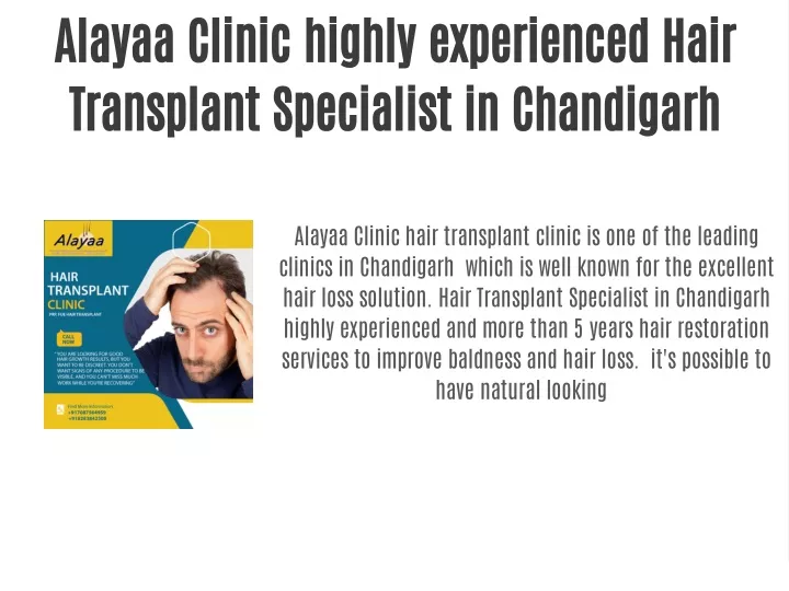alayaa clinic highly experienced hair transplant