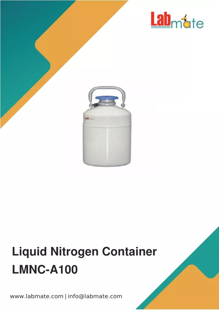 liquid nitrogen container lmnc a100