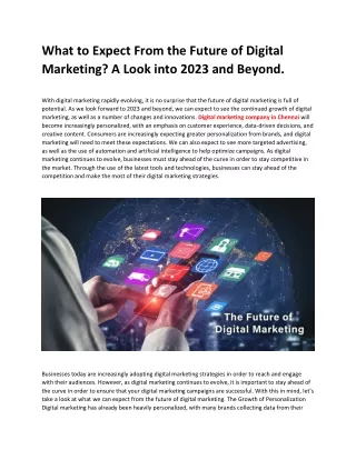 what to expect from the future of digital