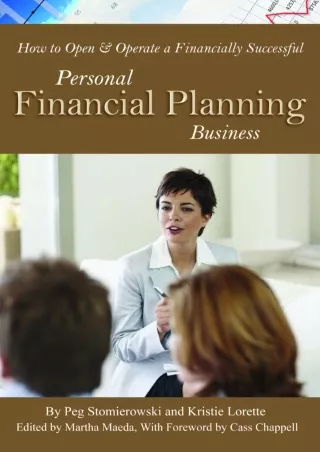 How to Open  Operate a Financially Successful Personal Financial Planning Business How