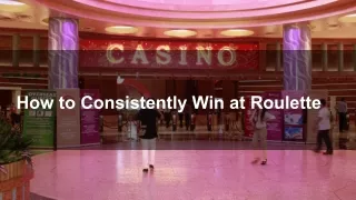 how to consistently win at roulette