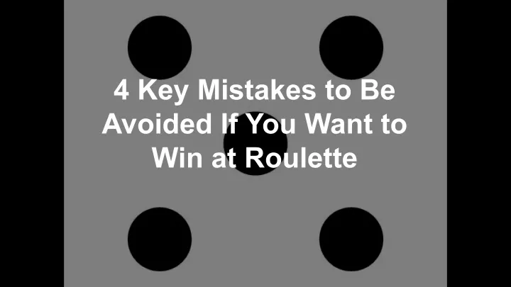4 key mistakes to be avoided if you want