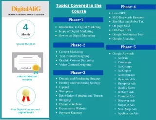 topics covered in the course