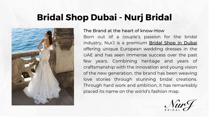 bridal shop dubai nurj bridal