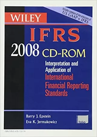 Wiley IFRS 2008 CD ROM Interpretation and Application of International Accounting and