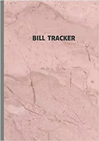 Bill tracker Simple Monthly Bill Payment Checklist Tracker Log Book Organizer