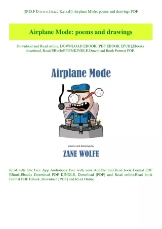 [[P.D.F D.o.w.n.l.o.a.d R.e.a.d]] Airplane Mode poems and drawings PDF