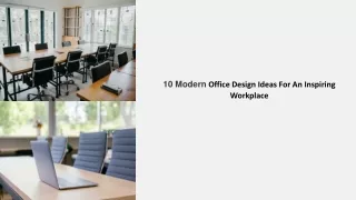 10 Modern Office Design Ideas for an Inspiring Workplace