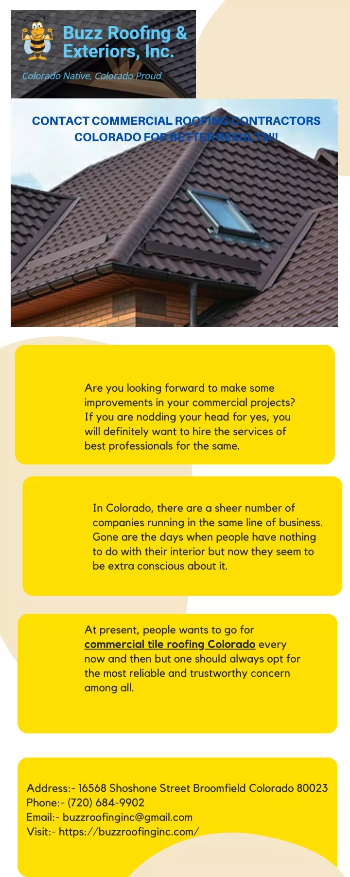 contact commercial roofing contractors colorado