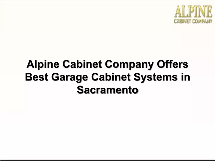 alpine cabinet company offers best garage cabinet