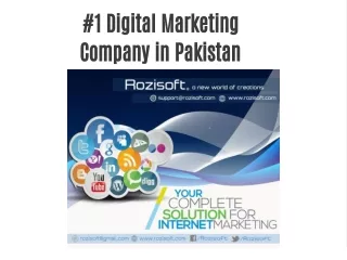 #1 Digital Marketing Agency in Pakistan