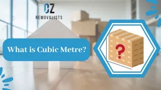 What is Cubic Meter