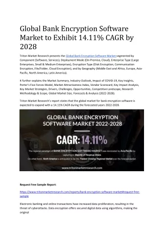 global bank encryption software market to exhibit