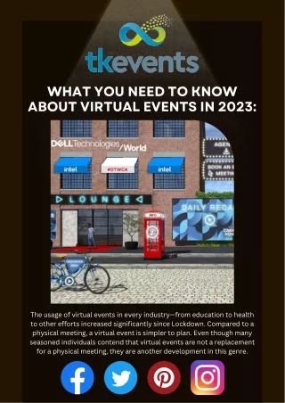 Here are The Top Things You Need to Know About Virtual Events in 2023: