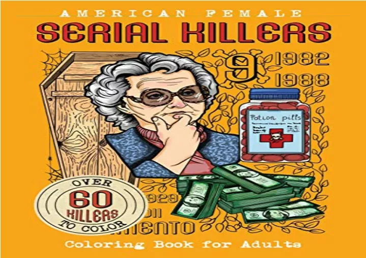 PPT PDF American Female SERIAL KILLERS Coloring Book for Adults