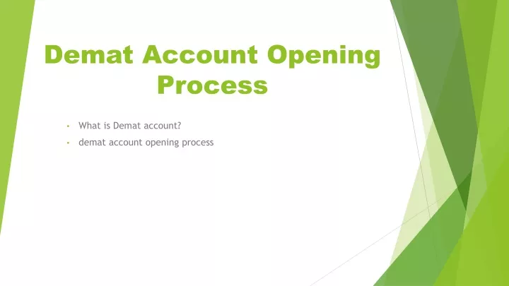 d emat account opening process