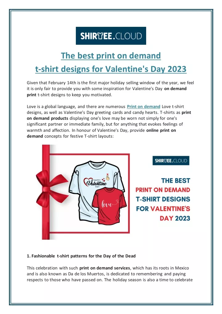 the best print on demand t shirt designs
