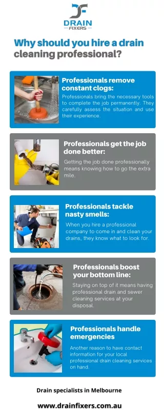 Why should you hire a drain cleaning professional