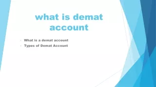 what is demat account