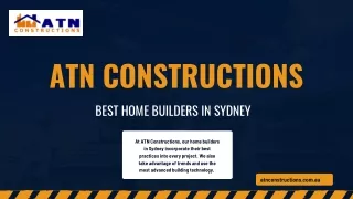 ATN Constructions  Best Home Builders in Sydney