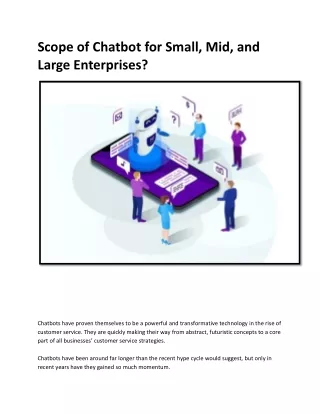 scope of chatbot for small mid and large