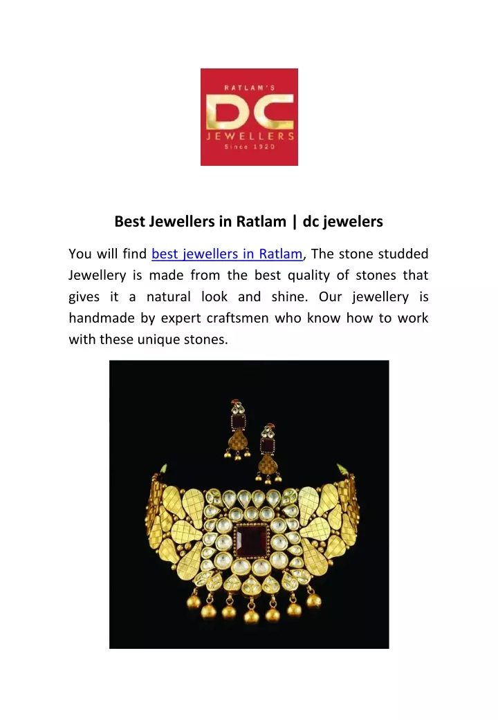 best jewellers in ratlam dc jewelers