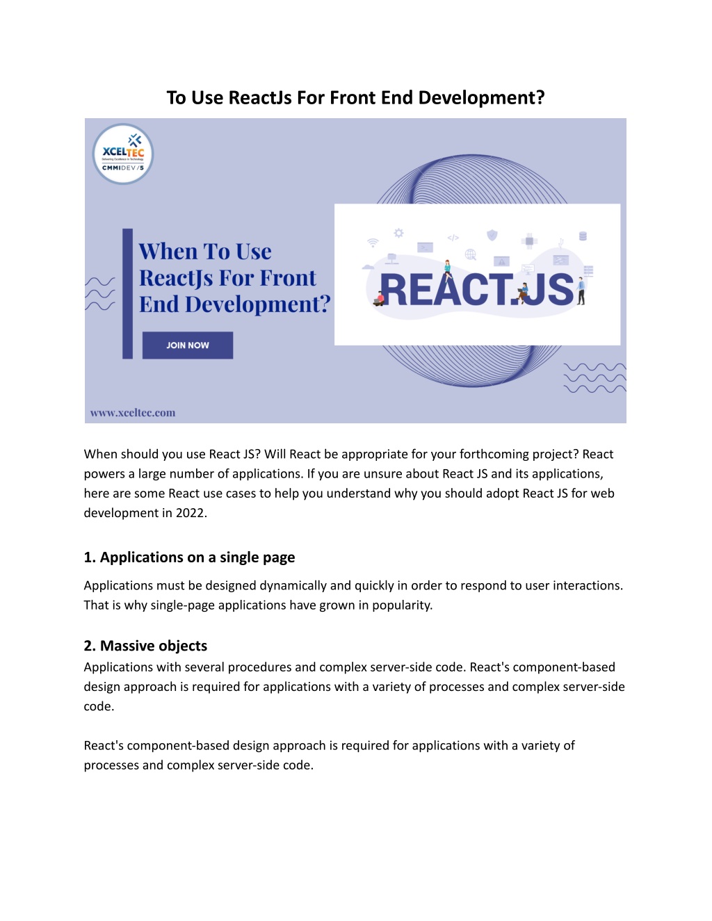 PPT - To Use ReactJs For Front End Development_ PowerPoint Presentation ...