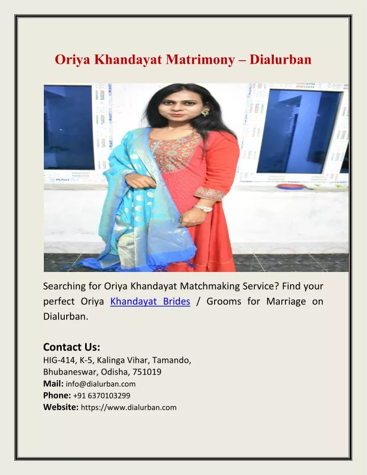 oriya khandayat matrimony dialurban