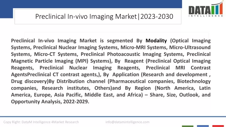preclinical in vivo imaging market 2023 2030