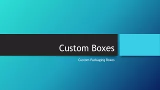 custom boxes