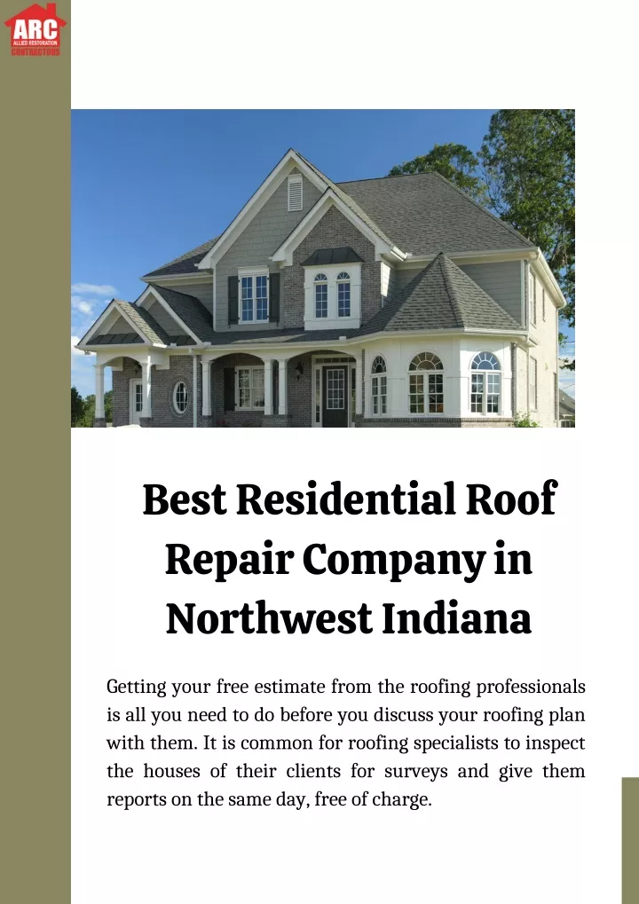 best residential roof repair company in northwest