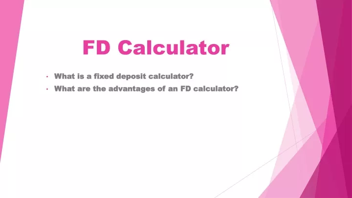 fd calculator