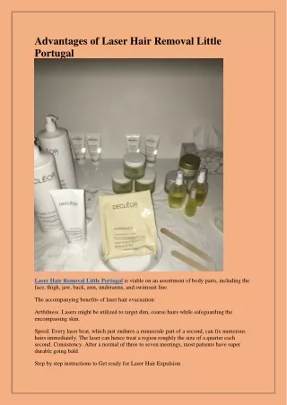 advantages of laser hair removal little portugal