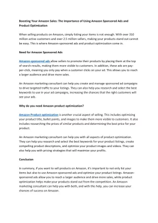 boosting your amazon sales the importance