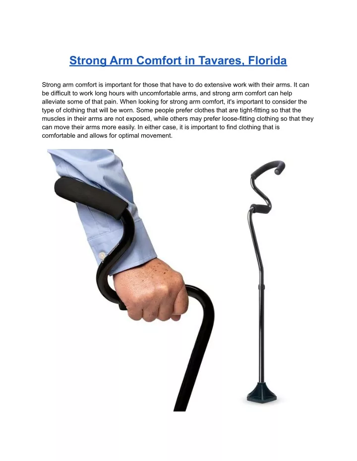 strong arm comfort in tavares florida