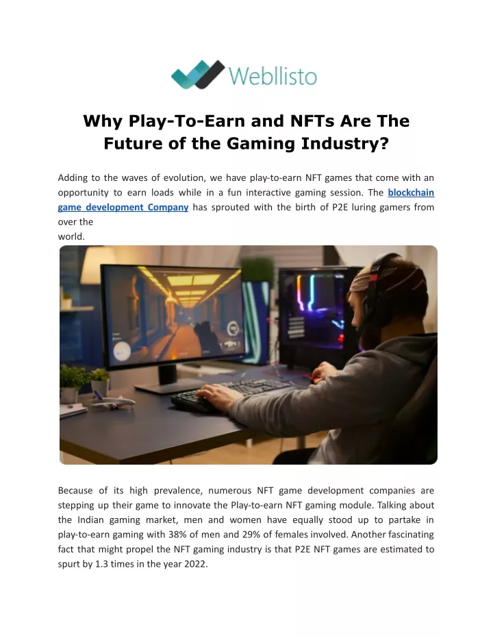 why play to earn and nfts are the future